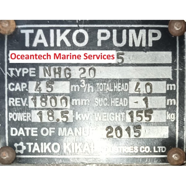 Taiko Kikai NHG 20 Pump